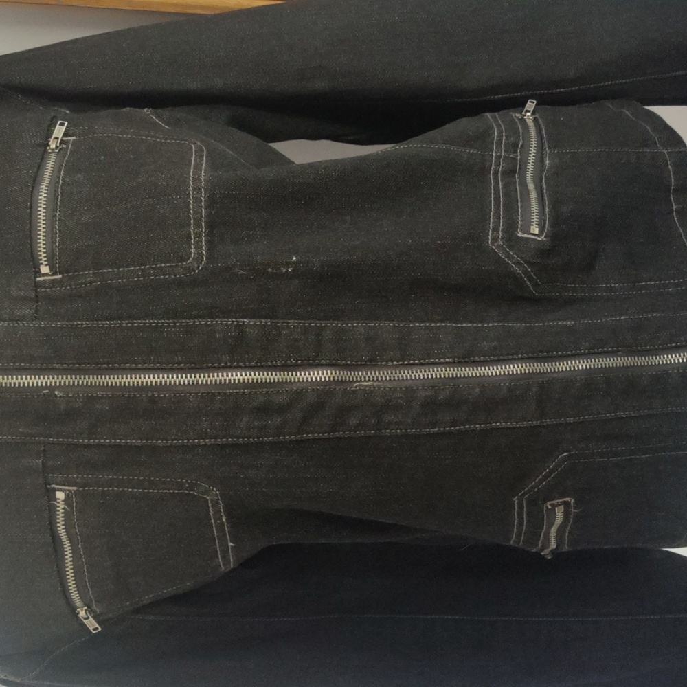 Chicos Platinum(set) jean jacket size 1 jeans size 0.5 - Picture 4 of 11